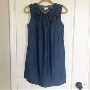 MAISON JULES Chambray MIni Dress Size XS